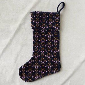 HTF Anthropologie Brocade Velvet Stocking